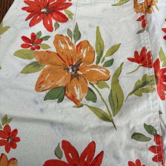 Eddie Bauer Stretch fall floral stretch skirt, size 12 - Picture 4 of 8